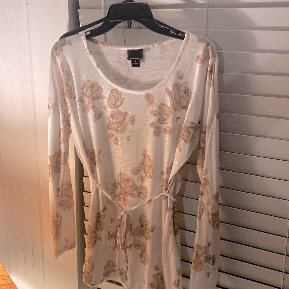 Floral shirt mid waste